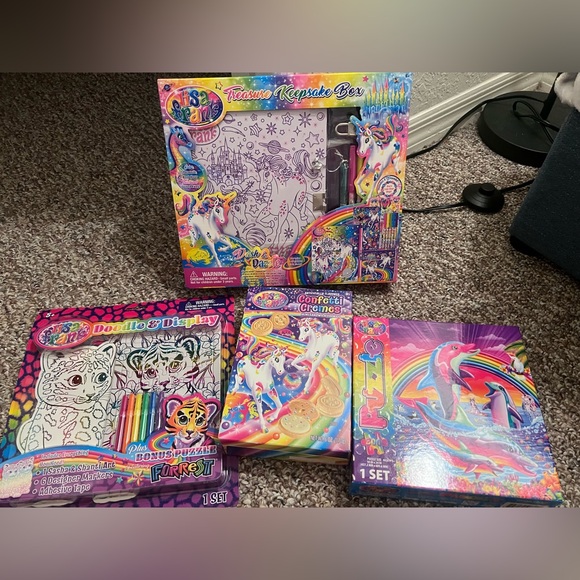 Lisa Frank Other - Lisa frank Unicorn and Dolphin Puzzle and Coloring Set bundle